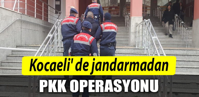 Kocaeli de jandarmadan PKK operasyonu