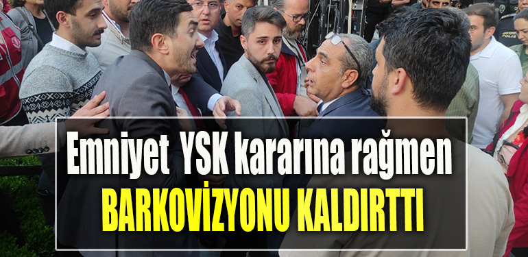 İzmit Yürüyüş Yolu’nda kriz! Emniyet YSK kararına rağmen barkovizyonu kaldırttı